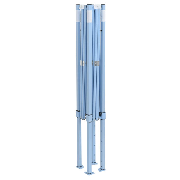 Cremefarbener Faltpavillon Bataturescu 2x2 m (4 Seitenwände Stahl)