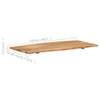 Tischplatte Ostara 118x(50-60)x2,5cm (Akazienholz)