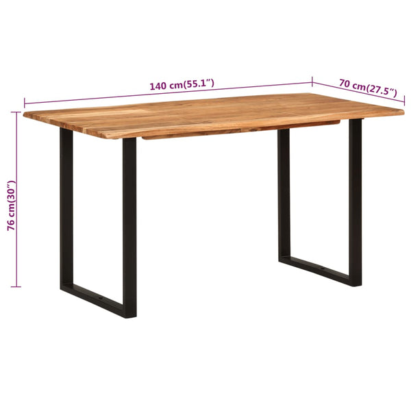 Esstisch 140x70x76cm Ghedicol (Akazienholz)