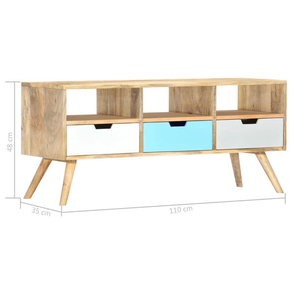 TV-Möbel Gyongyver 110x35x48cm (Mangoholz)