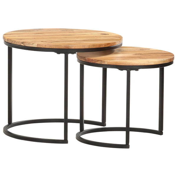 Beistelltischset Jurii (2er-Set Akazie)