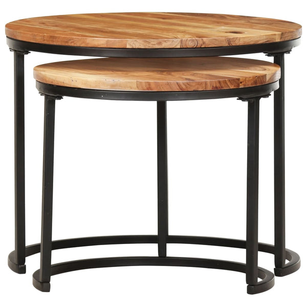 Beistelltischset Jurii (2er-Set Akazie)