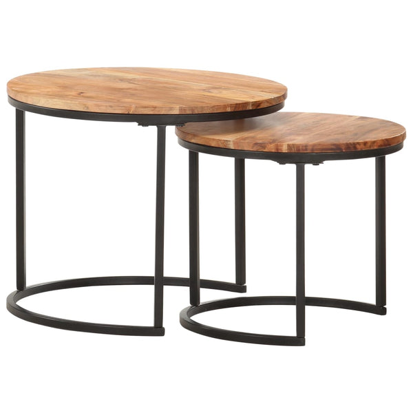 Beistelltischset Jurii (2er-Set Akazie)