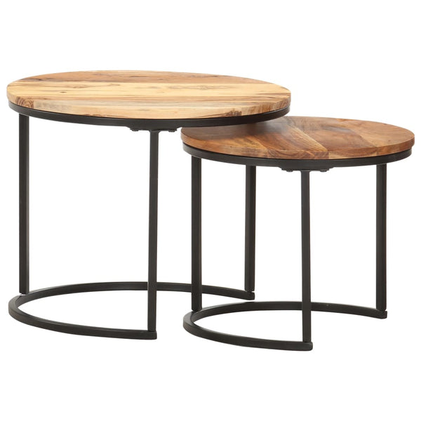Beistelltischset Jurii (2er-Set Akazie)