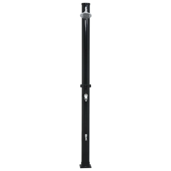 Schwarze Solardusche Bocskai 220cm 20 l