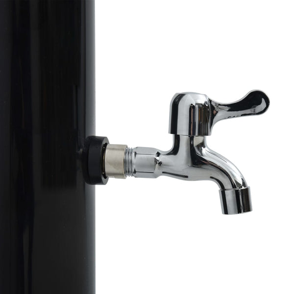 Schwarze Solardusche Bocskai 220cm 20 l