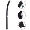 Schwarze Solardusche Mirax 214cm 20 l