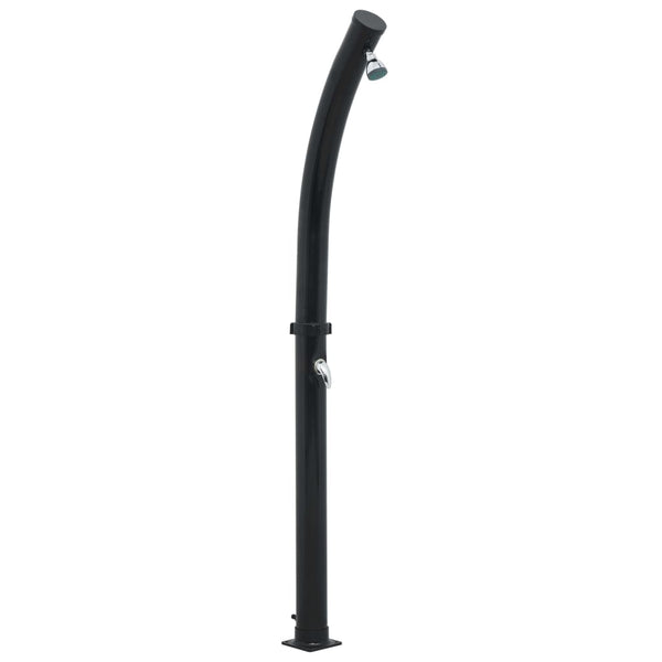 Schwarze Solardusche Mirax 214cm 20 l