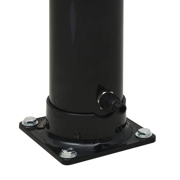 Schwarze Solardusche Mirax 214cm 20 l