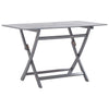 Graue Outdoor-Essgruppe Zana 5-teilig (Akazienholz)
