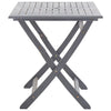 Graue Outdoor-Essgruppe Zana 5-teilig (Akazienholz)
