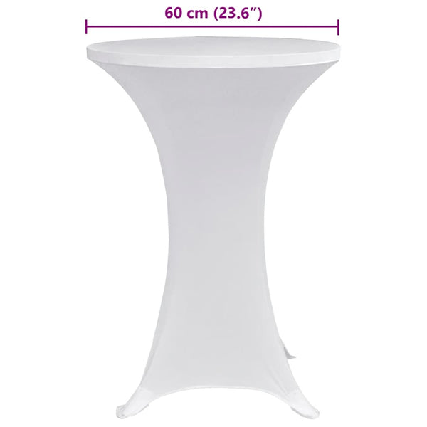 Weißer Stehtisch Zablatosche Ø70cm (ausziehbar auf 4 Stück)
