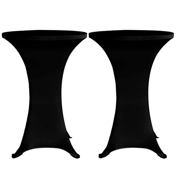 Schwarz Stehtischhusse Zablatosche Ø60cm (Stretch 4 Stück)
