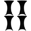 Schwarze Stehtischhusse Zablatosche Ø80cm (stretch 4 Stk.)