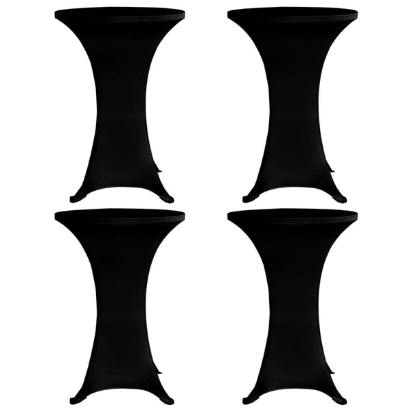 Schwarze Stehtischhusse Zablatosche Ø80cm (stretch 4 Stk.)