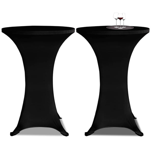 Schwarze Stehtischhusse Zablatosche Ø80cm (stretch 4 Stk.)