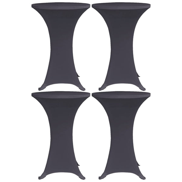 Tischabdeckung anthrazit, dehnbar, Zablatosche 60cm (4 Stk.)