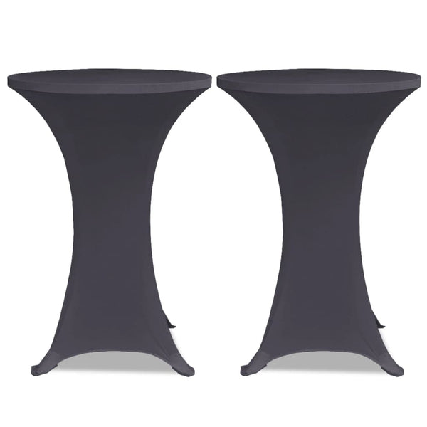 Tischabdeckung anthrazit, dehnbar, Zablatosche 60cm (4 Stk.)