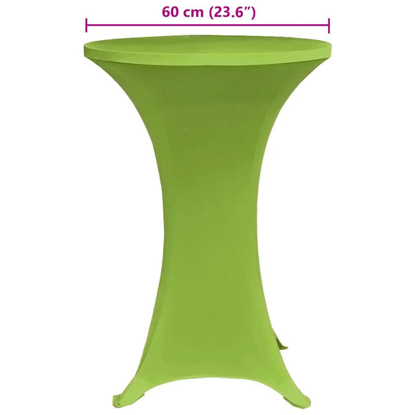 Grüne dehnbare Tischhusse Zablatosche 60cm (4 Stk.)