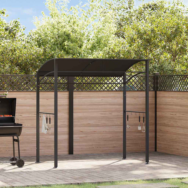 Anthrazit BBQ Pavillon Sabinas 215x150x220cm (Stahl)