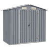 Gartenhaus Jahir 205x129x183cm, grau (verzinkter Stahl)