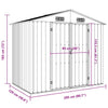 Gartenhaus Jahir 205x129x183cm, grau (verzinkter Stahl)