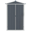 Grauer Gartenschuppen Melony 116x45x175cm (verzinkter Stahl)