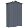 Grauer Gartenschuppen Melony 116x45x175cm (verzinkter Stahl)