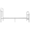 Weißes Bettgestell Byatrice 100x200cm (Metall)