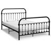 Schwarzes Bettgestell Byatrice 120x200cm (Metall)