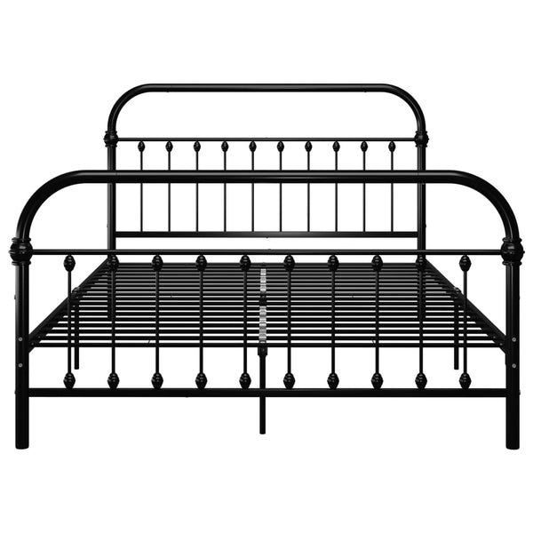 Schwarzes Bettgestell Byatrice 160x200cm (Metall)