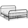 Schwarzes Bettgestell Byatrice 180x200cm (Metall)