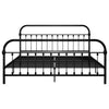 Schwarzes Bettgestell Byatrice 180x200cm (Metall)