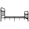 Schwarzes Bettgestell Byatrice 180x200cm (Metall)