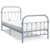 Graues Bettgestell Byatrice 90x200cm (Metall)