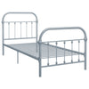 Graues Bettgestell Byatrice 90x200cm (Metall)