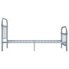 Graues Bettgestell Byatrice 90x200cm (Metall)