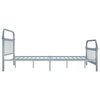 Graues Bettgestell Byatrice 120x200cm (Metall)