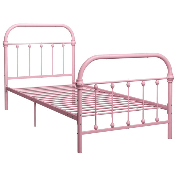 Pinkki sängynrunko Byatrice 90x200cm (metalli)