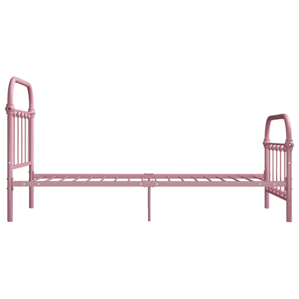Pinkki sängynrunko Byatrice 90x200cm (metalli)