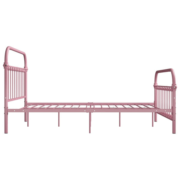 Pinkki sängynrunko Byatrice 140x200cm (metalli)