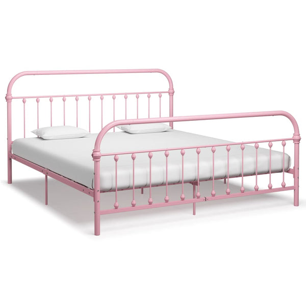 Pinkki sängynrunko Byatrice 180x200cm (metalli)