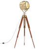 Dreibeinige Lampe, massives Mangoholz Siupiur 165cm