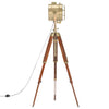Dreibeinige Lampe, massives Mangoholz Siupiur 165cm