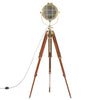 Dreibeinige Lampe, massives Mangoholz Siupiur 165cm