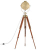Dreibeinige Lampe, massives Mangoholz Siupiur 165cm