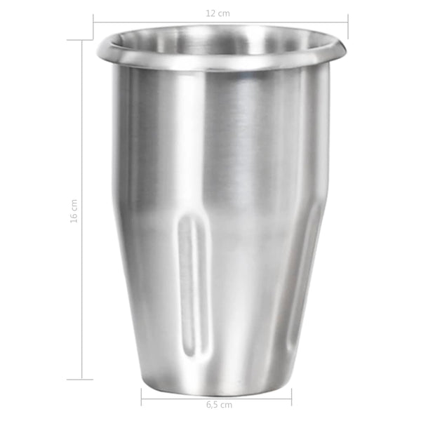 Edelstahl-Milchshaker mit zwei Bechern Fondor 2 l