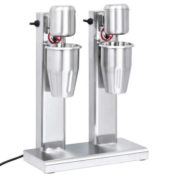 Edelstahl-Milchshaker mit zwei Bechern Fondor 2 l