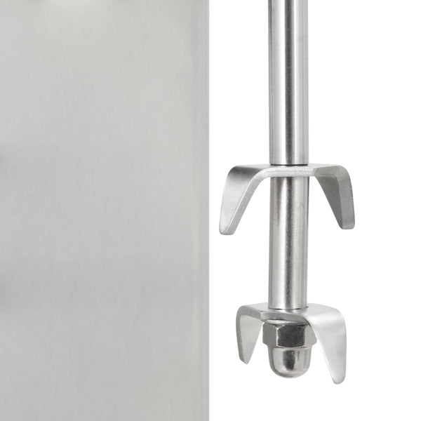 Edelstahl-Milchshaker mit zwei Bechern Fondor 2 l
