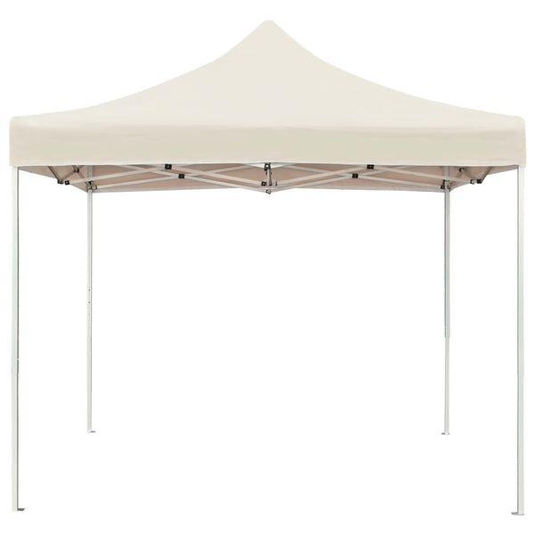 Creme faltbares Partyzelt Cristl 2x2 m (Aluminium)